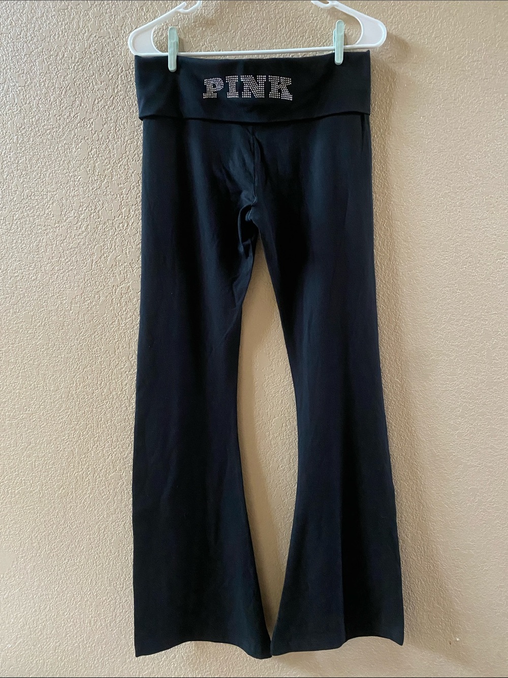 PINK Cotton Flared Leggings